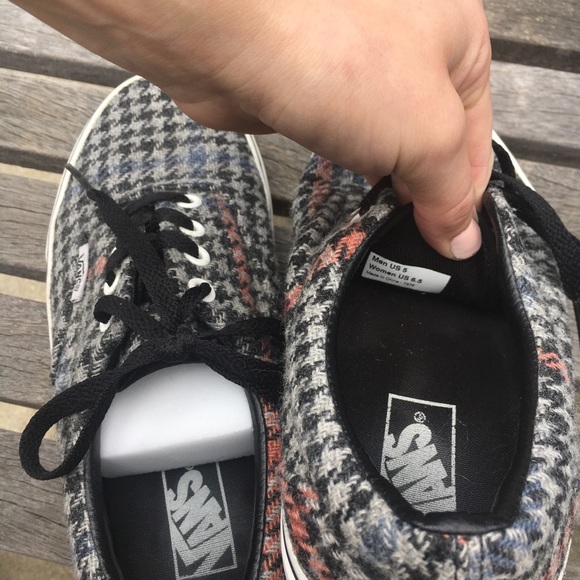 VANS Rare Plaid/Woven Grey Low-tops WO’s 6.5, M 5 - Picture 3 of 5